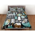 thumbnail image 3 of Navidad Juego de Funda Nórdica Almohadas Árbol de Navidad Reno Dormitorio Ropa de cama, 3 of 4