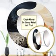 thumbnail image 3 of Designart "Contemporary Collage Of The Deep Marine" Coastal Coral Under Water Round Mirror Wall Decor Coastal - Large Beige Round Office Mirror - Round Mirror - 29" x 29", 3 of 6