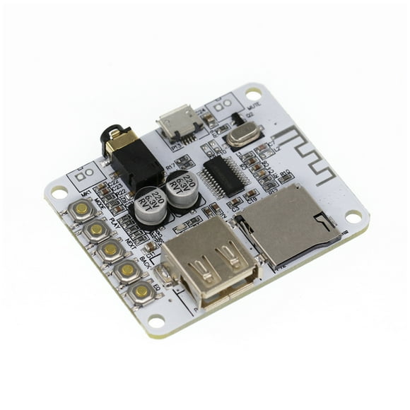 Cateissary Decodificadores Accesorios electrónicos de consumo compatibles con Bluetooth Amplificador de audio con placa receptora USB/TF Módulo Electrónica miscelánea