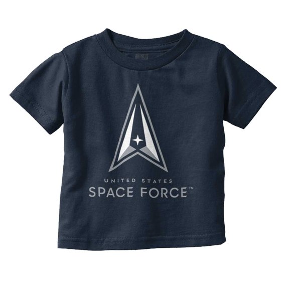 US Space Force Classic Military Logo Toddler Boy Girl T Shirt Infant Toddler Brisco Brands 12M