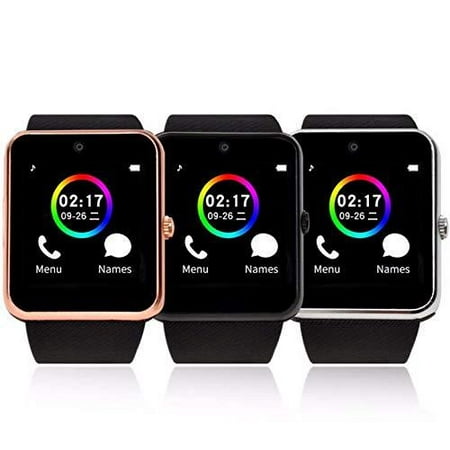 SmartWatch SIM Card Bluetooth Connectivity Android and iOS Phone (Black) | Walmart Canada
