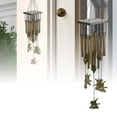 thumbnail image 2 of Traditional Bronze Wind Chimes for Outdoor - Chinese Retro Style Tubes Bells with Butterfly Decor, Deep Melody Sympathy Garden Windchime for Yard & Patio, 2 of 6