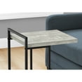 thumbnail image 2 of C-Shaped Accent Table for Living Room & Bedroom Small End Table with Reclaimed Wood Look Top, 2 of 12