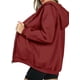 thumbnail image 2 of Sudadera con Capucha PRETTYGARDEN 2025 con Cierre Marrón Rojo Talla L, 2 of 7