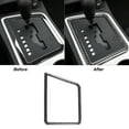 thumbnail image 1 of Real Bright Soft Car Interior Carbon Fiber Sticker DecorationCarbon Fiber Gear Shifter Frame Cover For Dodge Challenger 2008-2014Auto Car Protection Interior Accessories, 1 of 8