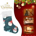 thumbnail image 4 of Snowman Christmas Large Size Christmas Stockings Xmas Stocking Holiday Party Decorations, 4 of 8