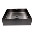 thumbnail image 1 of Ovalin Lavabo Rubinett Cuadrado Acero Inoxidable 304 Color Negro, 1 of 7