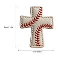 thumbnail image 3 of A Pocket Blessing – Baseball Cross Edition, Handmade Baseball Stitching Pocket Cross Token with Verse Card, Faith Motivation Gifts Christian Keepsakes for Sports Lovers, 3 of 6