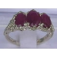 thumbnail image 2 of LBG 14k White Gold Real Genuine Ruby Womens Promise Ring - Size 9, 2 of 4