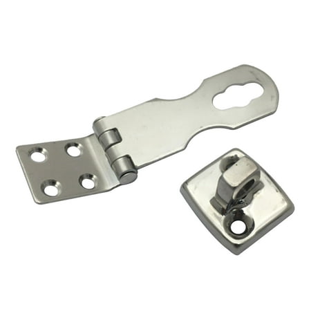 Stainless Steel Swivel Eye Padlock Hasp Lock Gate Cabinet Door Clasp ...