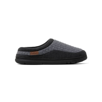 Men\'s Slip-On Quilted Comfort Shoes - Black Amazon.com | HEYDUDE Wally Quilted Black/Moon Grey 8, Men main image 3