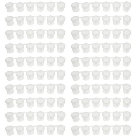 

NICEXMAS 40 pcs Mini Paint Pot Pod Strips Plastic Storage Containers for School Camp