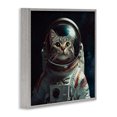 thumbnail image 2 of Stupell Industries Eclectic Catstronaut Cat Astronaut Gray Framed Giclee Art, 24 x 24, by Jim Baldwin, 2 of 8