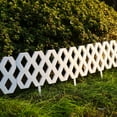 thumbnail image 4 of zhmrfg White Plastic Garden Fence Picket Fence Edging Yard Lawn Flower Bed Decorative Outdoor Boundary Panel Modular Easy Install Durable Lightweight Protective Landscape Decoration, 4 of 6