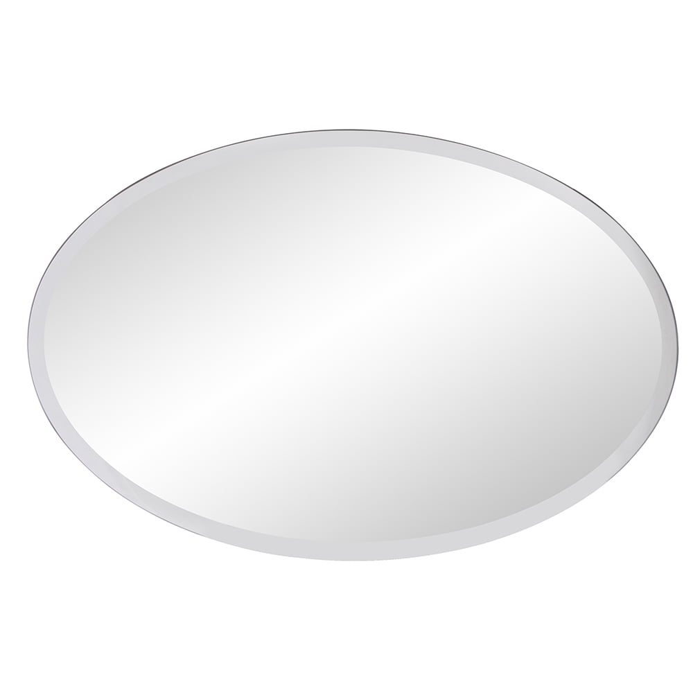 Tyler Dillon Oval Freamless Beveled Wall Mirror 36"H x 24"W