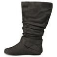 thumbnail image 3 of Journee Womens Shelley-6 Wide Calf Round Toe Mid Calf Boots, 3 of 10