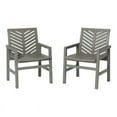 thumbnail image 2 of Home Square 3 Piece Patio Set with Extendable Table Bench and 2 Chairs in Gray, 2 of 20