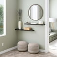 thumbnail image 2 of Ballucci 36" Floating Shelves, 2-Pack Wood Wall Shelf Set with Invisible Brackets, 8" Deep, Black, 2 of 8