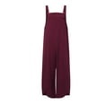 thumbnail image 1 of goowrom Women Loose Jumpsuits, Sleeveless Solid Color Bib Pants with Pockets, 1 of 2
