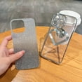 thumbnail image 5 of Compatible with iPhone 15 Pro Max Bling Case Shiny Love Heart Glitter Diamond Full Camera Lens Protection Electroplated Edge Bumper Luxury Fashion Shockproof Cover for Women Girls, 5 of 10