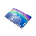 thumbnail image 3 of Shiartex Diatom Mud Mat Rainbow Clouds Sky Floor Mat Indoor Outdoor for Home Entrance, Stylish and Absorbent, Non-Slip Bottom, Black Backing, Machine Washable - 45x75cm 24x16in, 3 of 5