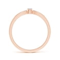 thumbnail image 2 of ANGARA Natural Tapered Diamond Solitaire Promise Ring in 14K Rose Gold for Women (Size-2.3mm| Color-H| Clarity-SI2) | April Birthstone, Anniversary, Jewelry Gift for Women | Natural Diamond Ring, 2 of 7