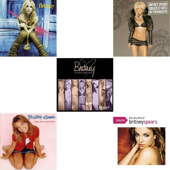 Britney & Baby One More Time & Singles Collection & Greatest Hits: My Prerogative & Playlist: Very Best Of Britney Spears [CD Bundle]