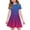 #A13-Blue, variant on XADYUY Girls Dresses Size 10-12 Casual A-Line Short Sleeve Midi Dress Gradient Crew Neck Sundresses Summer Swing Dresses with Pockets,12-13Years,Royal Blue