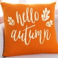 thumbnail image 5 of SAFAVIEH Hello Autumn Pillow Orange, 5 of 6