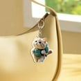 thumbnail image 4 of Cute 2D Acrylic Cow Keychain Pendant for Backpack, Wallet, Car, Cartoon Flat Animal Accessory, Durable Acrylic Material, Christmas Gifts for Kids, Teens, Family, Stocking Stuffers, 4 of 9
