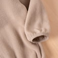thumbnail image 6 of bbymog Girls and Boys Fleece Jacket Solid Color Long Sleeve Sweatshirt Fall Casual Zip Up Jackets with Pocket Baby Outerwear Khaki 3 Years, 6 of 9