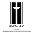 thumbnail image 1 of Autocollants de Porte Arrière à Rayures pour Coffre de Voiture Intérieur Compatibles avec MINI Cooper S R50 R53 R55 R56 R60 R61 F54 F55 F56 F60 Accessoires Countryman Véhicule de Newway CPDD, 1 of 5