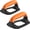 Black&Orange, variant on Runstore Pushup Stands Handstand Bars - Push Up Bar with Soft Rubber Handle Provide Comfy Grip, Fit for Calisthenics, Fitness, Floor strength training, Support 500 lbs