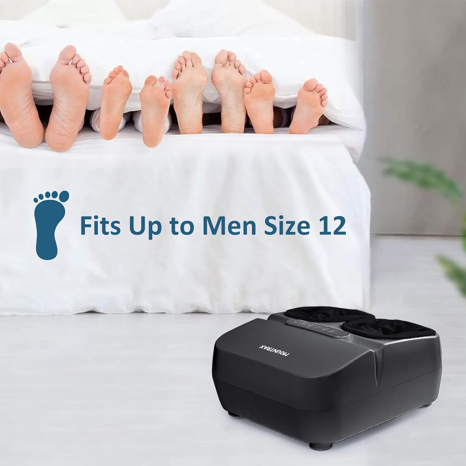 Mountrax Foot Massager Machine with Heat, Gifts for Women Men, Shiatsu Foot Massager with Remote Control