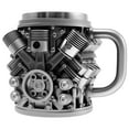 thumbnail image 4 of Qenwkxz Engine Coffee Mug Creative Car V6/V8 Engine Coffee Cup with Handle Novelty Stainless Steel Beverage Mug for Car Lovers Enthusiasts Black, 4 of 11