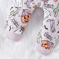thumbnail image 4 of Halloween Girls Outfits Long Sleeve Pajama Set Toddler Baby Clothes Soft Pumpkin Print Pants And Top Comfy Casual Wear For 1 2 Year Olds, 4 of 8