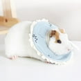 thumbnail image 1 of Flmtop Recovery E-Collar Ruffle Edge Anti-lick Fabric Hamster Pet Protective Collar for Squirrel Blue, 1 of 9