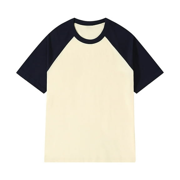 Men Blouses Men S Blouses Summer Short Sleeve Tops for Summer Raglan Long Sleeve Neck Fitted Top Stripped Shirt Super Top T Shorts Athletic Shirt Long 1970's Workout Clothes Men's Light Blue XS