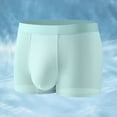 thumbnail image 2 of IWRICH Men's Incontinence Underwear Leakproof Boxer Briefs for Bladder Control Regular Absorbency Modal Panties Green L, 2 of 5