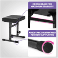thumbnail image 7 of Liquid Stands Piano Keyboard Stand and Bench Set - Portable Heavy Duty Digital Piano Stand for 54-88 Key Electric Pianos & Adjustable Piano Bench, Chair, Stool - Sturdy Keyboard Music Stand and Seat, 7 of 7