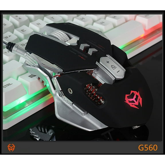 FNYOXU 3200DPI Optical 7D Button Wired Mechanical Gaming Mouse Mice for PC