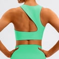thumbnail image 3 of DuoJiaJ Womens Workout Sports Bras Fitness Backless Padded Low Impact Bra Yoga Crop Tank Top Plus Size Bras Green, 3 of 3