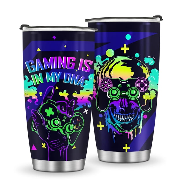 Vaso para beber Jekeno Gaming, 591 ml, acero inoxidable