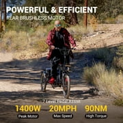 Addmotor Electric Trike for Adults, 750W, Folding Electric Tricycle, 48V 20Ah, 90MI, 380lbs, 3 Wheel Electric Bikes, Step Through Etrike, Parking Brake, Rear Motor & Differential, E-310 Plus Green