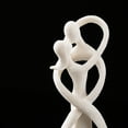 thumbnail image 5 of XBMego Resin Sandstone Embrace Couple Figurines Abstract Art Lover Statues Valentine's Day Anniversary Home Interior Decor, 5 of 6
