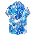 thumbnail image 5 of COSFO Button Up Shirt Men Big And Tall Short Sleeve Tropical Hawaiian Tops Summer with Pocket Classic Fit Collared Men Shirts, 5 of 6