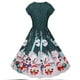 thumbnail image 4 of Vestidos Para Mujer Vestido de Navidad Cuello Redondo Manga Corta Vestido de Fiesta Vestido Vintage Odeerbi ODB172443, 4 of 8