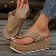 thumbnail image 6 of ibiyuan Orthopedic Flip Flops Women Thong Sandals for Women Wide Non- Thick Sole Cute Slippers Lightweight Orthofeet Shoes for Women, 6 of 9