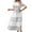 White, variant on Midi Dresses for Women Summer Button Up Collar Short Sleeve Shirt Dress with Belt Floral Print Loose Casual Pleated A-Line Swing Mid-Length Dress Beach Sundress, White XXL