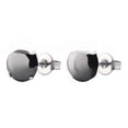 thumbnail image 1 of Pendientes de acero inoxidable de titanio y titanio japoneses y coreanos con cuatro garras y circonitas antialérgicas, 1 of 5